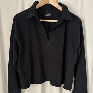 Aerie Black Collared long sleeve shirt